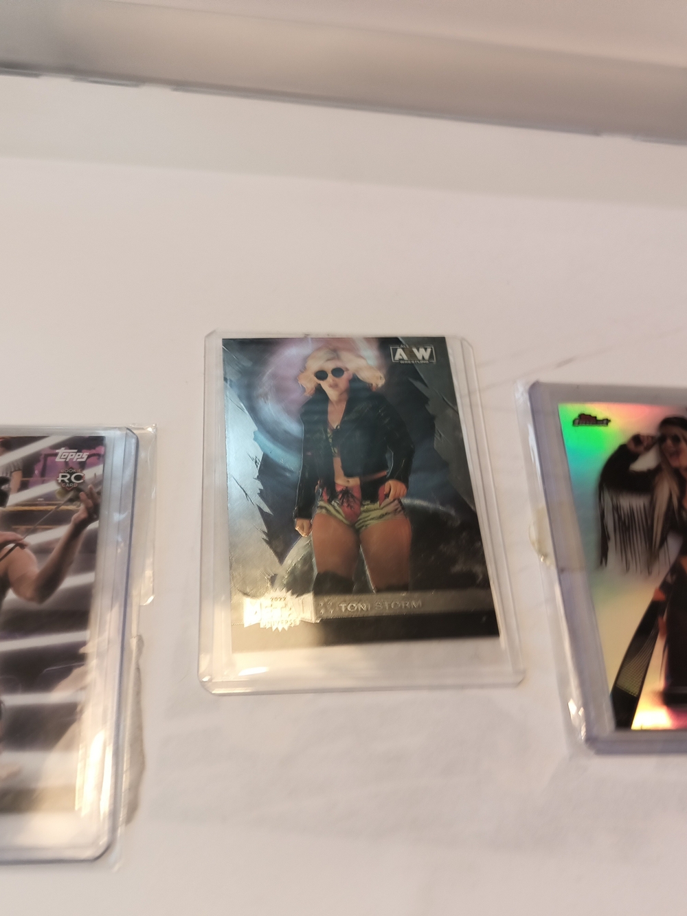 Toni Storm Wrestling Trading Card and Gigi – Black Jacket, Pink Shorts